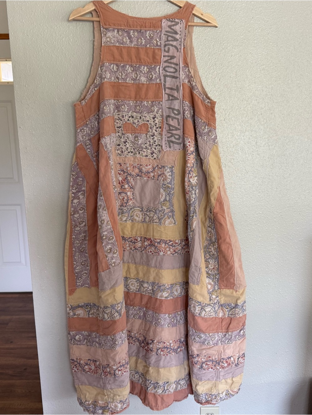 Magnolia Pearl Quiltwork Layla Tank Dress O/S💖NEW WITH TAGS💖BOHO💖Lined Cotton - Picture 7 of 12